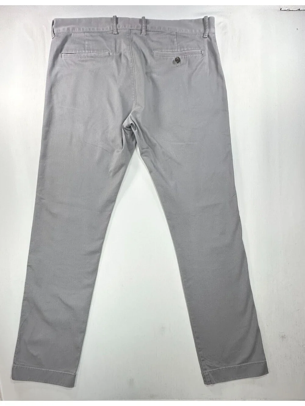 J Crew Flat Front Slim Fit Flex Chinos Gray Mens 35/32
